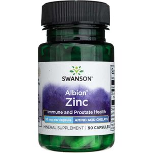 Swanson Albion Chelated Zinc 30 mg - 90 Capsules