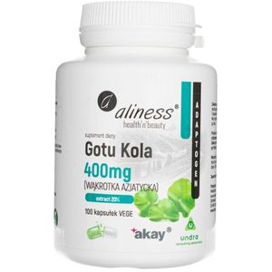 Aliness Gotu Kola ( Centella Asiatica , Aziatisch penningkruid ) 400 mg - 100 plantaardige capsules
