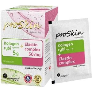Aliness proSkin viscollageen 5 g + elastinecomplex 50 mg, Kers - 30 Zakjes