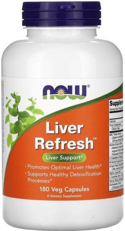 Now Foods Leververversing - 180 Veg Capsules