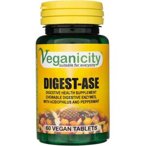 Veganicity Digest-Ase - 60 tabletten