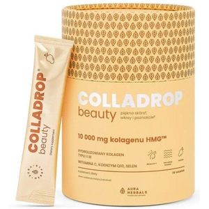 Aura Herbals Colladrop ® Beauty HMG Collageen 10 000 mg, Mango - 30 Zakjes