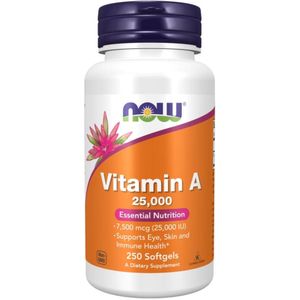 Now Foods Vitamine A 25000 IE - 250 softgels