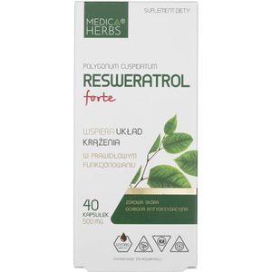 Medica Herbs Resveratrol Forte 500 mg - 40 capsules