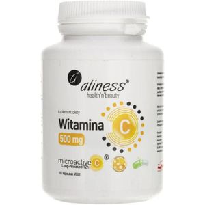 Aliness Vitamine C 500 mg Microactive 12h - 100 plantaardige capsules