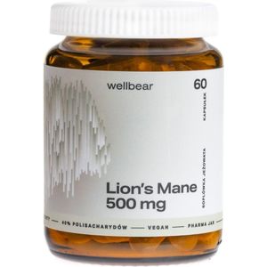 Wellbear Leeuwenmantel 500 mg - 60 Capsules