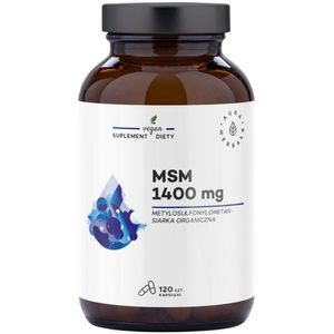 Aura Herbals MSM 1400 mg, Organische zwavel - 120 capsules