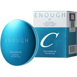 Enough Collageen 3X Hydraterende Tweeweg Cake SPF28 PA++ - 13N Helder Beige