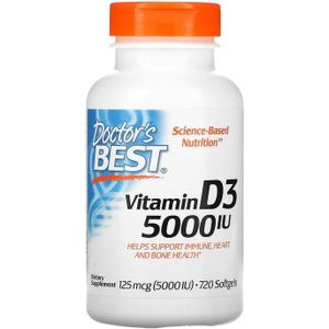 Doctor's Best Vitamine D3 5000 IU - 720 softgels