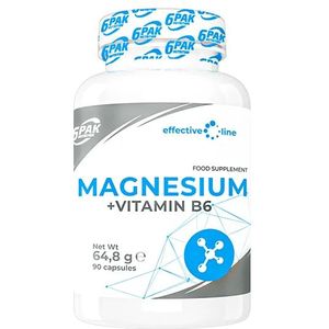 6PAK Magnesium + Vitamine B6 - 90 Capsules