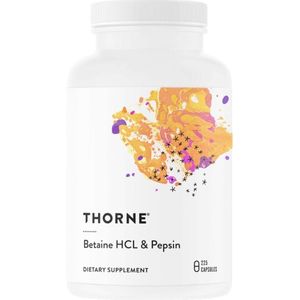 Thorne Research Betaïne HCL & Pepsine - 225 capsules