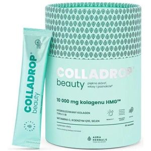 Aura Herbals Colladrop ® Beauty HMG Collageen 10 000 mg, Mojito - 30 Zakjes