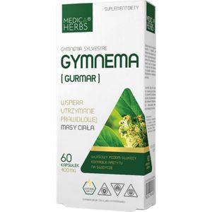 Medica Herbs Gymnema (Gurmar) 400 mg - 60 Capsules
