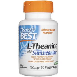 Doctor's Best - L-Theanine met Suntheanine - 150 mg - 90 Plantaardige Capsules
