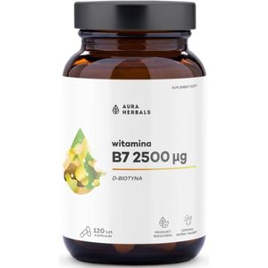 Aura Herbals Vitamine B7 2500 µg (Biotine) - 120 capsules