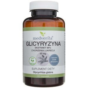 Medverita Glycyrrhizine 98% Zoethoutwortelextract 50 mg - 120 Capsules
