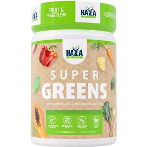 Haya Labs Super Greens, Appel shake - 300 g