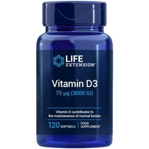 Life Extension Vitamine D3 75 mcg (3000 IU) EU - 120 softgels