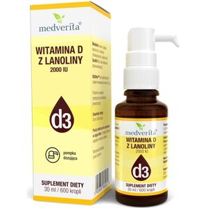 Medverita Vitamine D3 2000 IU uit Lanoline - 30 ml