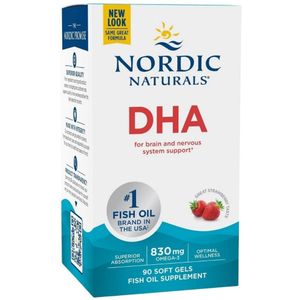 Nordic Naturals DHA,830 mg Omega-3, St RAW bessen - 90 capsules