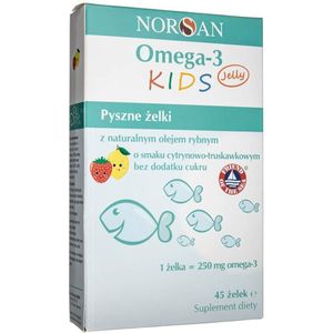 Norsa - Omega-3 Kids Gummies - Citroen en St RAW Bes - 45 Stuks