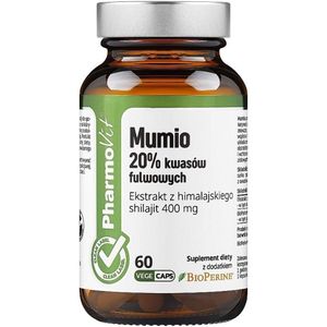 Pharmovit Mumio, Shilajit 400 mg - 60 Capsules