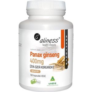 Aliness Panax ginseng (Koreaanse ginseng) 400 mg - 100 Capsules