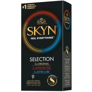 SKYN - Sélection Pack Découverte - Préservatifs - 9 pièces - Sans latex