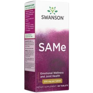 Swanson - SAMe - Voedingssupplement - 200 mg - 60 Tabletten