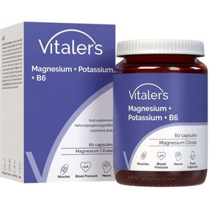 Vitaler's Magnesium 100 mg + Kalium 150 mg + Vitamine B6 6 mg - 60 capsules