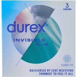 Durex Invisible Close Fit Condooms - 3 stuks