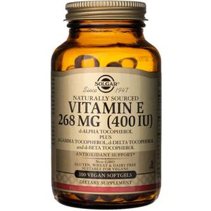 Solgar Vitamine E 268 mg ( 400 IU ) ( d-Alpha Tocopherol ) - 100 softgels