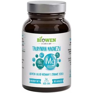 Biowen Magnesium tauraat met vitamine B6 (P-5-P) - 100 Capsules