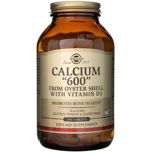 Solgar Calcium "600" (uit oesterschelp met vitamine D3) - 240 tabletten
