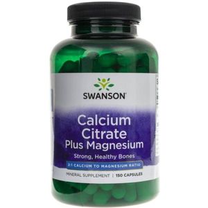 Swanson Calciumcitraat plus Magnesium - 150 Capsules
