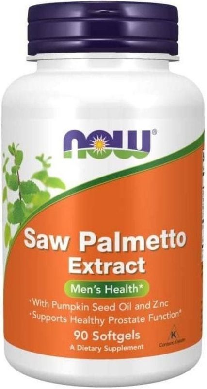 Now Foods - Zegepalm-extract - 90 Capsules - Verrijkt met Zink en Pompoenzaadolie