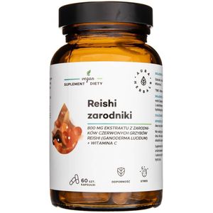 Aura Herbals Reishi Sporen 800 mg + Vitamine C - 60 Capsules
