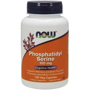 Now Foods - Fosfatidyl Serine - 100 mg - 120 Plantaardige Capsules