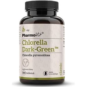 Pharmovit Chlorella Donkergroen 500 mg - 500 tabletten