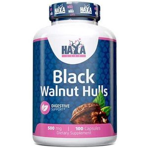 Haya Labs - Zwarte Walnootschillen - 500 mg - 100 Capsules