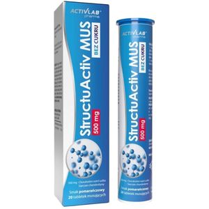 Activlab Pharma StructuActiv MUS 500 mg, Sinaasappel - 20 bruistabletten