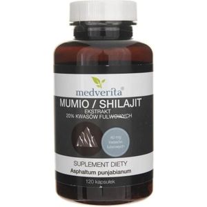 Medverita Mumio / Shilajit-extract 20% fulvozuren - 120 capsules