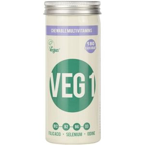 The Vegan Society VEG 1 Multivitamine, Zwarte bes - 180 zuigtabletten