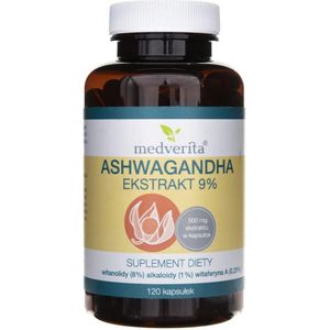 Medverita Ashwagandha-extract 9% - 120 Capsules