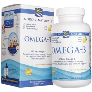 Nordic Naturals - Omega-3 - Citroen - 690 mg - 120 Zachte Gels
