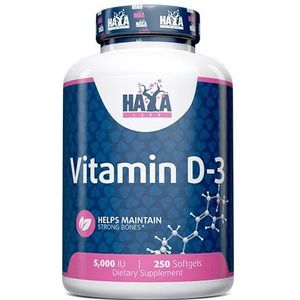 Haya Labs Vitamine D3 5000 IE - 250 Zachte gels