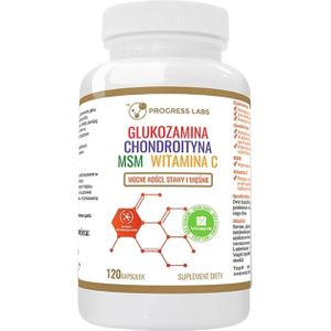 Progress Labs Glucosamine, Chondroïtine, MSM en vitamine C - 120 capsules