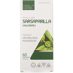 Medica Herbs Sarsaparilla 450 mg - 60 Capsules