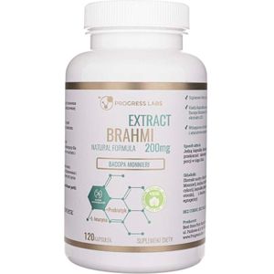 Progress Labs - Brahmi Bacopa Monnieri - Voedingssupplement - 200 mg - 120 Capsules