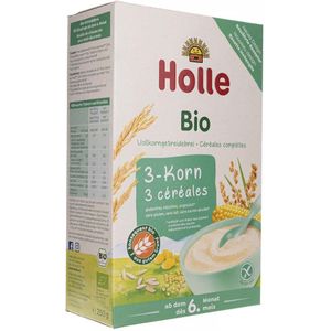 Holle Biologische volkorengranen 3-Granen vanaf 6. maand - 250 g